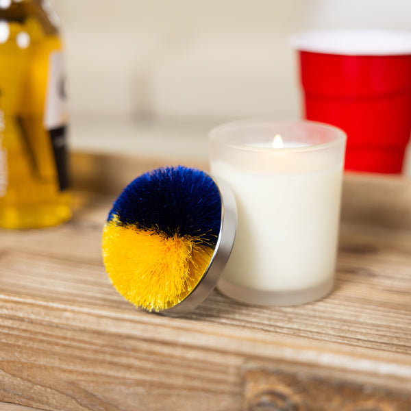 Pavilion Gift Company Blue & Yellow 2.75" Pom Pom Lid