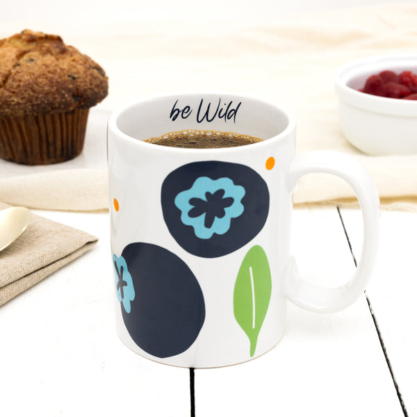 Pavilion Gift Company Blueberries 18 Oz Mug