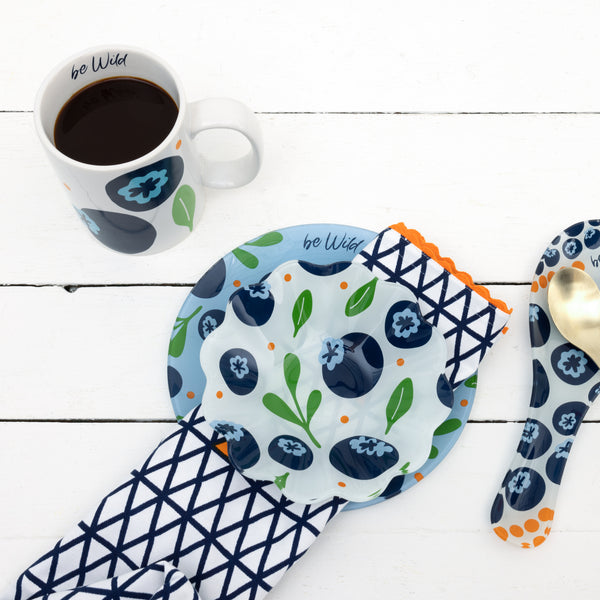 Pavilion Gift Company Blueberries 18 Oz Mug