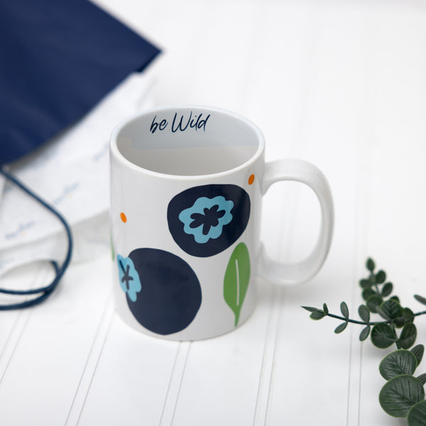 Pavilion Gift Company Blueberries 18 Oz Mug