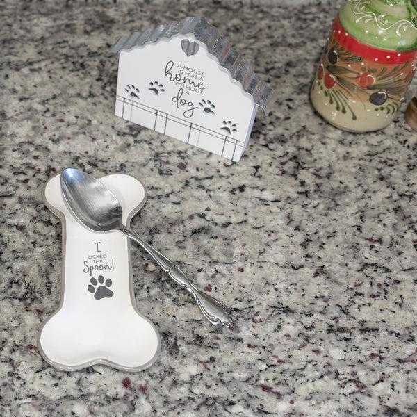 Pavilion Gift Company Bone 4" X 8.5" Spoon Rest
