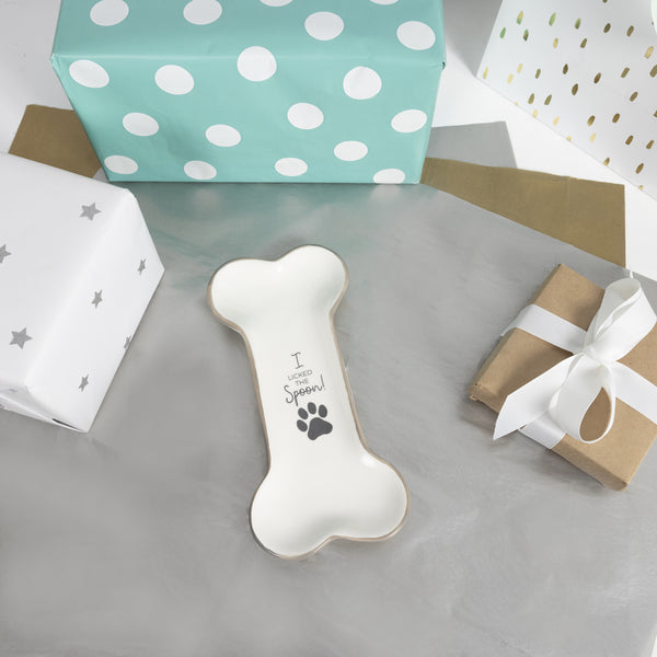 Pavilion Gift Company Bone 4" X 8.5" Spoon Rest