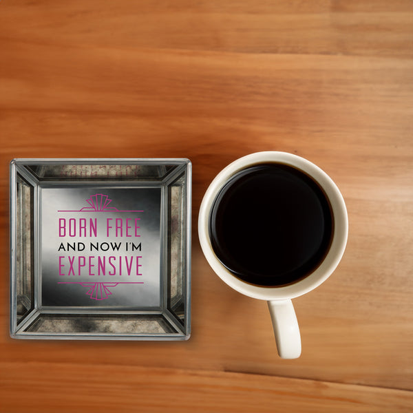 Pavilion Gift Company Born Free 4" Mirrored Tray