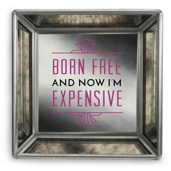 pavilion gift company Born Free 4" Mirrored Tray