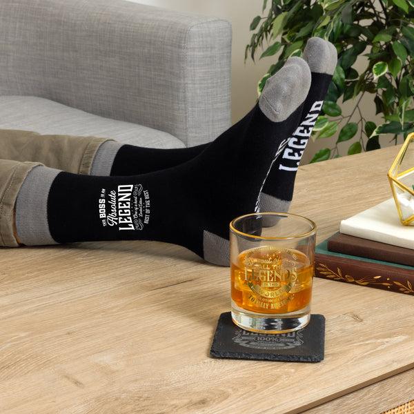 Pavilion Gift Company Boss Bamboo Crew Socks