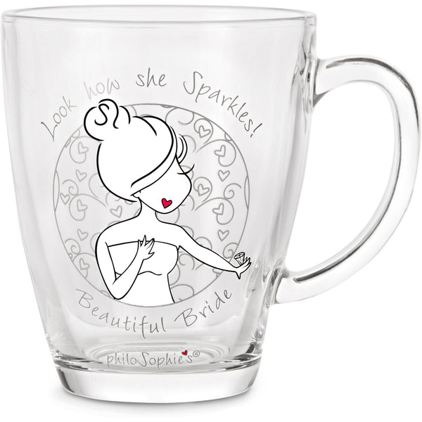 pavilion gift company Bride 12.5 oz Glass Cup