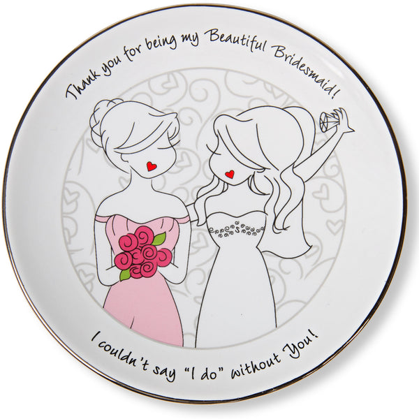 pavilion gift company Bridesmaid 5" Keepsake Dish