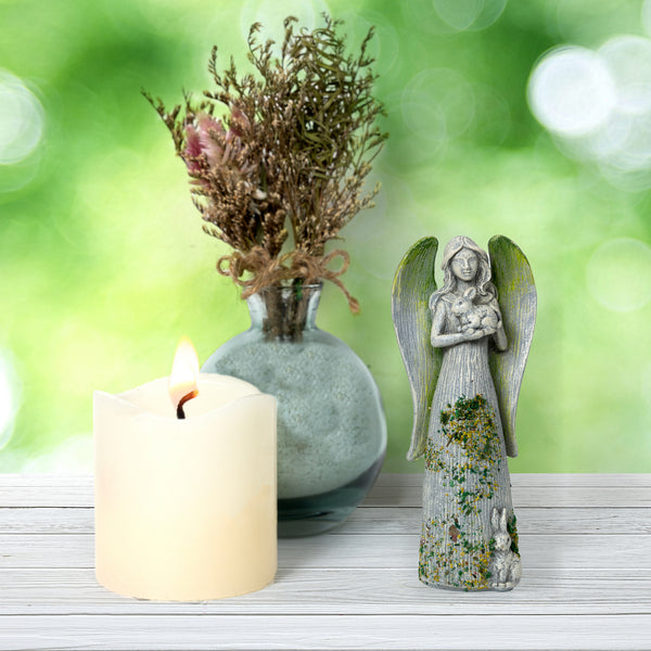 Pavilion Gift Company Bunny 4.5" Angel With Bunnies