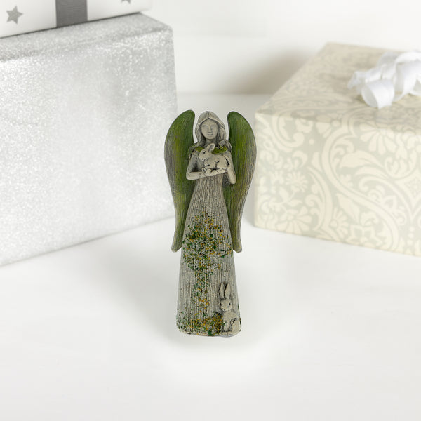 Pavilion Gift Company Bunny 4.5" Angel With Bunnies