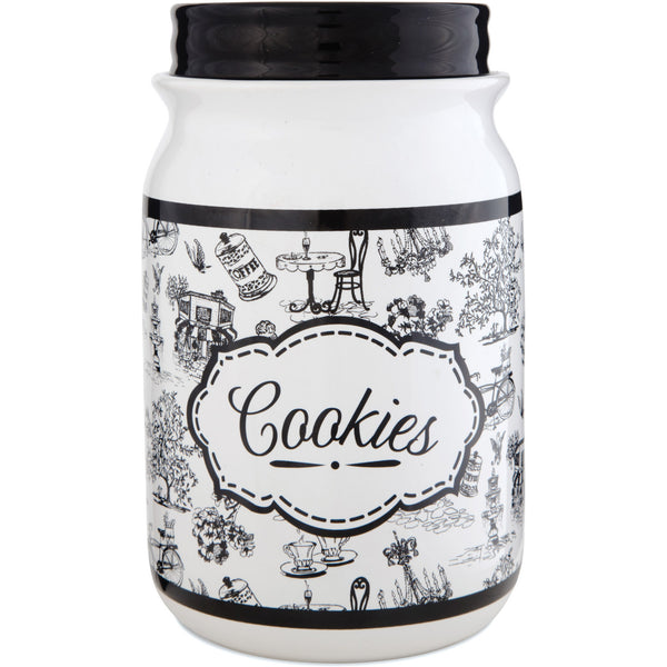 pavilion gift company Cafe Toile 9" Cookie Jar