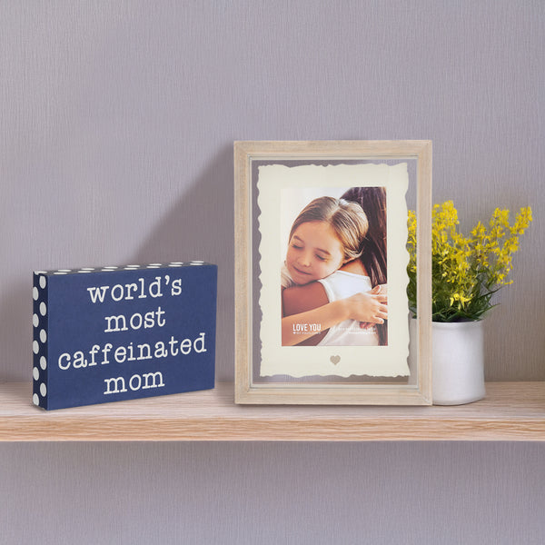 Pavilion Gift Company Caffeinated Mom 4" X 6" Plaque