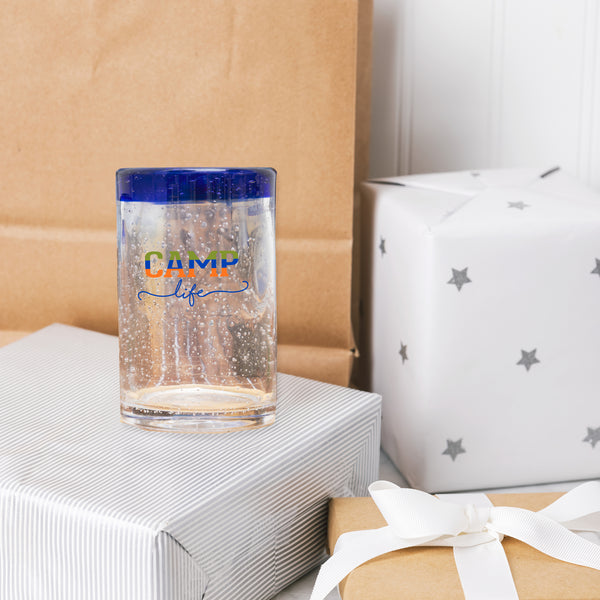 Pavilion Gift Company Camp Life 15 Oz Bubble Glass