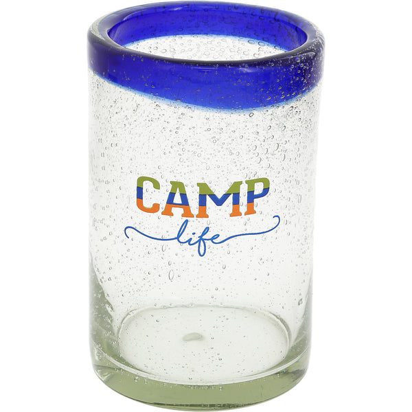 pavilion gift company Camp Life 15 oz Bubble Glass