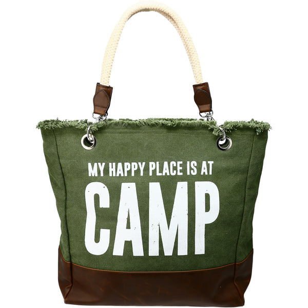pavilion gift company Camping 18" x 15" Canvas Tote