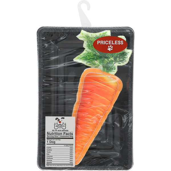 pavilion gift company Carrot 8" Canvas Dog
