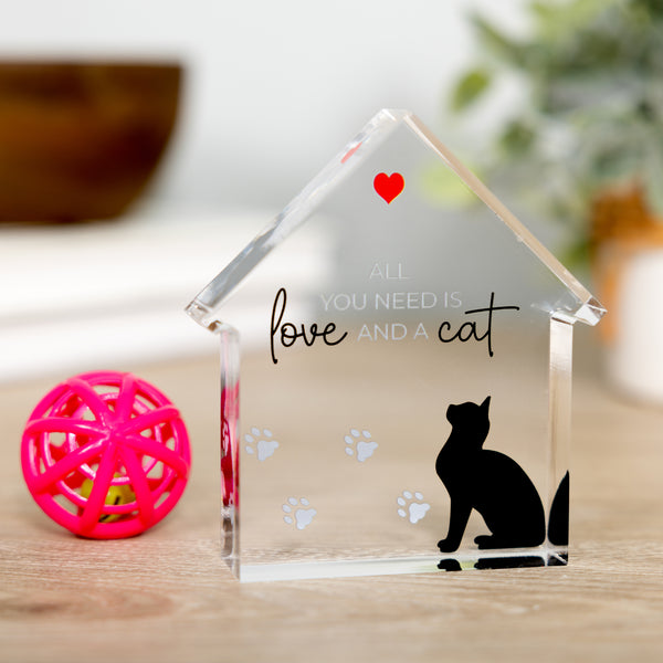 Pavilion Gift Company Cat 4" Acrylic House Plaque