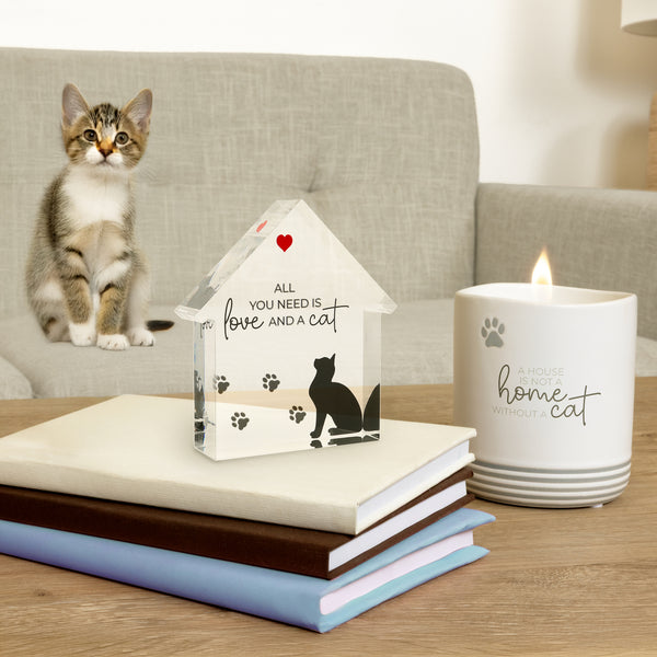 Pavilion Gift Company Cat 4" Acrylic House Plaque