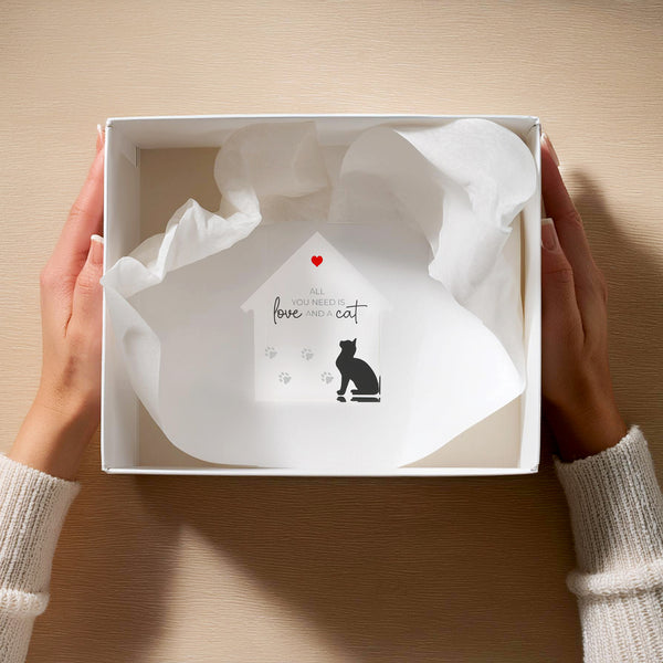 Pavilion Gift Company Cat 4" Acrylic House Plaque