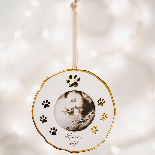 Pavilion Gift Company Cat 4" Photo Frame Ornament