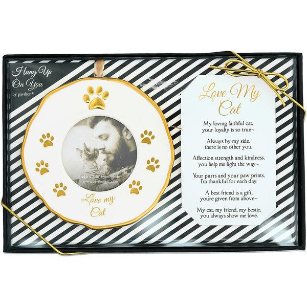 pavilion gift company Cat 4" Photo Frame Ornament