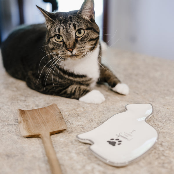 Pavilion Gift Company Cat 5.5" X 7.75" Spoon Rest
