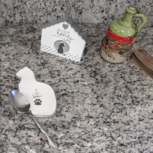 Pavilion Gift Company Cat 5.5" X 7.75" Spoon Rest