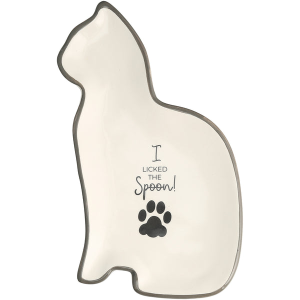pavilion gift company Cat 5.5" x 7.75" Spoon Rest