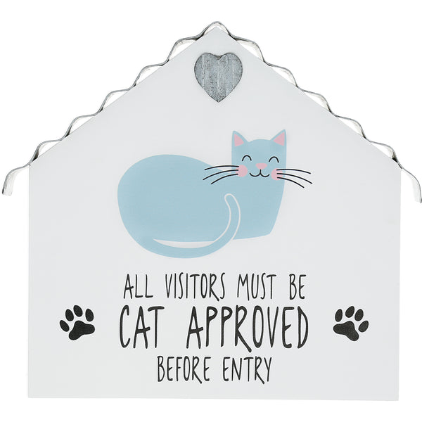 pavilion gift company Cat Approved 6" MDF Plaque