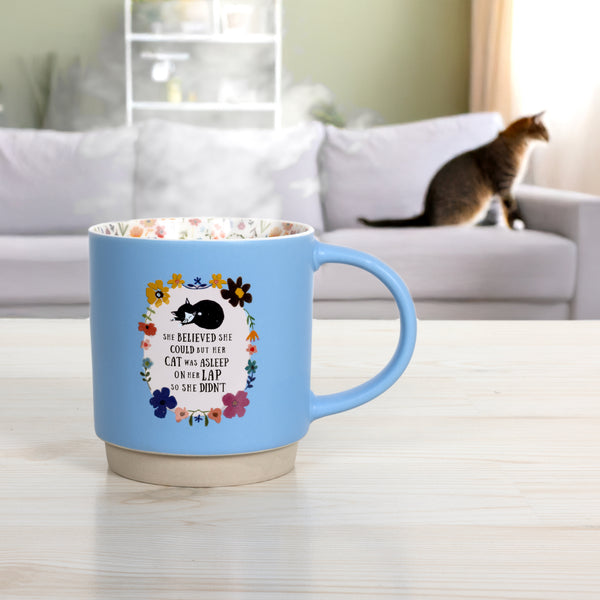 Pavilion Gift Company Cat Asleep 18 Oz Mug