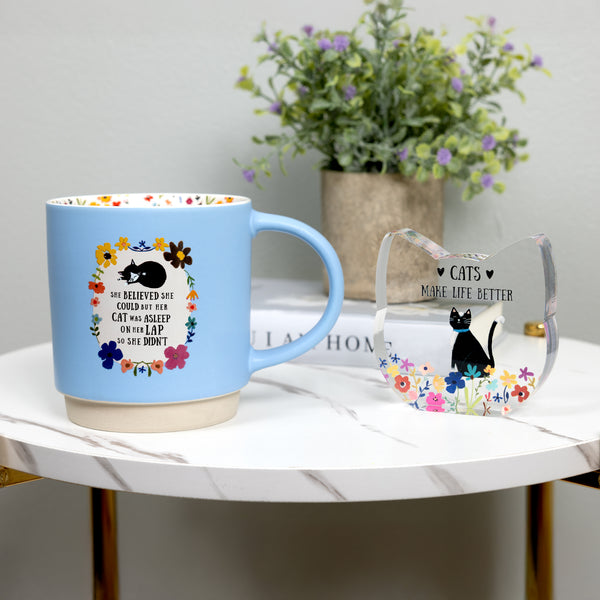 Pavilion Gift Company Cat Asleep 18 Oz Mug