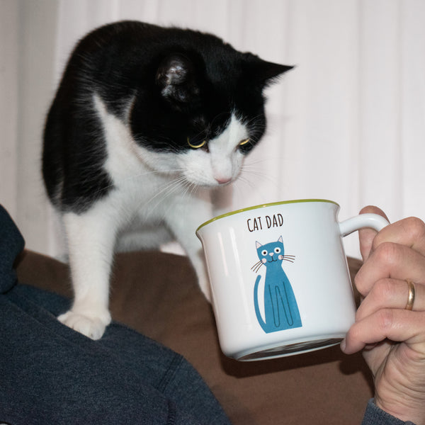 Pavilion Gift Company Cat Dad 18 Oz Mug