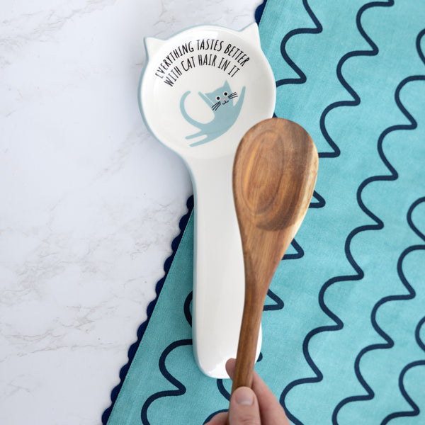 Pavilion Gift Company Cat Hair 10" Spoon Rest