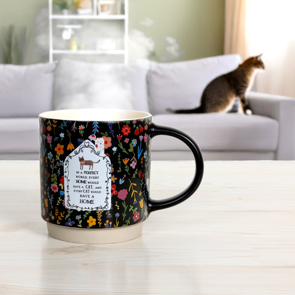 Pavilion Gift Company Cat Home 18 Oz Mug
