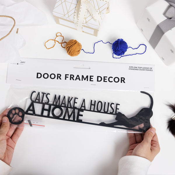 Pavilion Gift Company Cat Home Metal Door Topper
