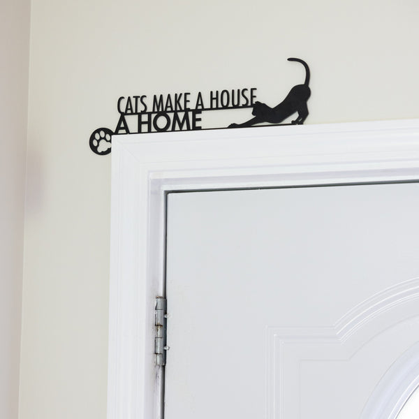 pavilion gift company Cat Home Metal Door Topper