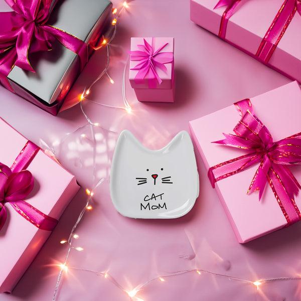 Pavilion Gift Company Cat Mom 5" Ceramic Spoon Rest