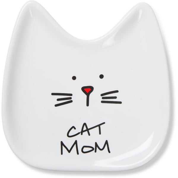 pavilion gift company Cat Mom 5" Ceramic Spoon Rest