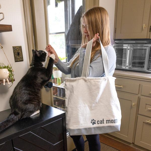 Pavilion Gift Company Cat Mom Canvas Tote Bag