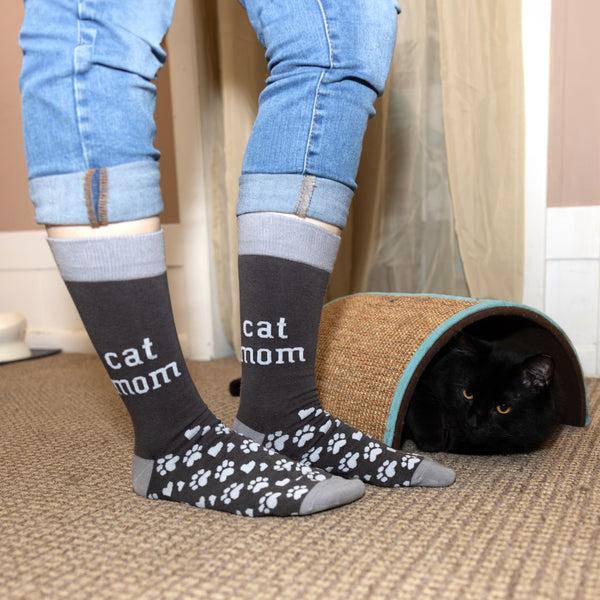 Pavilion Gift Company Cat Mom Ladies Crew Socks