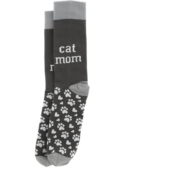 pavilion gift company Cat Mom Ladies Crew Socks