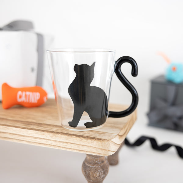 Pavilion Gift Company Cat Sitting 12 Oz Glass Cup