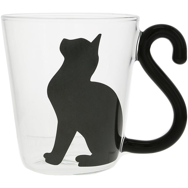 pavilion gift company Cat Sitting 12 oz Glass Cup