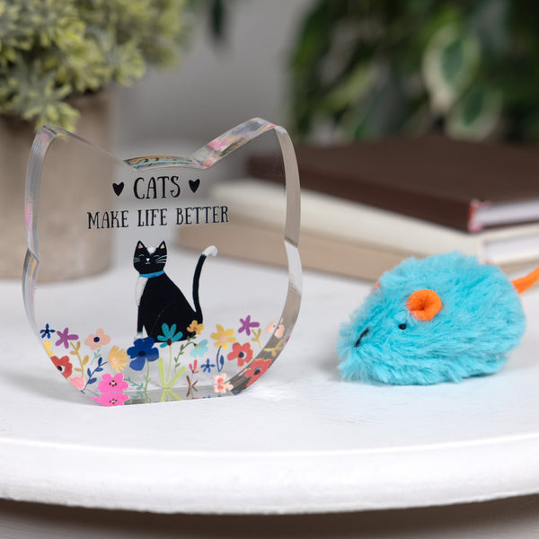 Pavilion Gift Company Cats 3.5" Acrylic Cat Plaque
