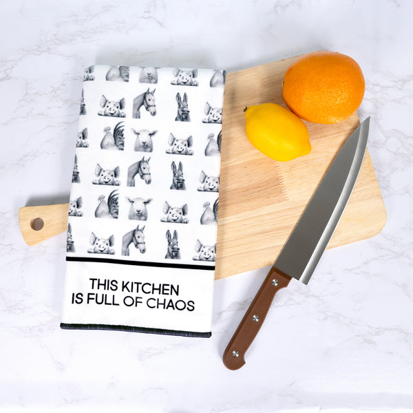 Pavilion Gift Company Chaos Cotton Blend Tea Towel