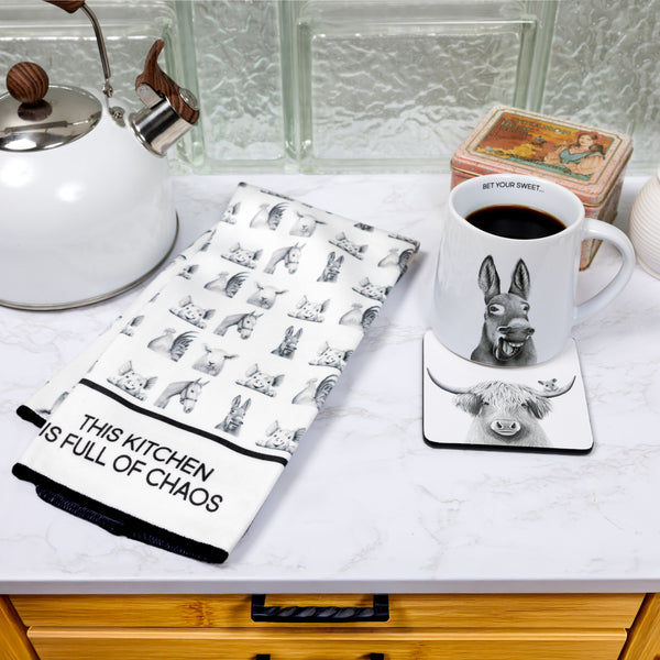 Pavilion Gift Company Chaos Cotton Blend Tea Towel
