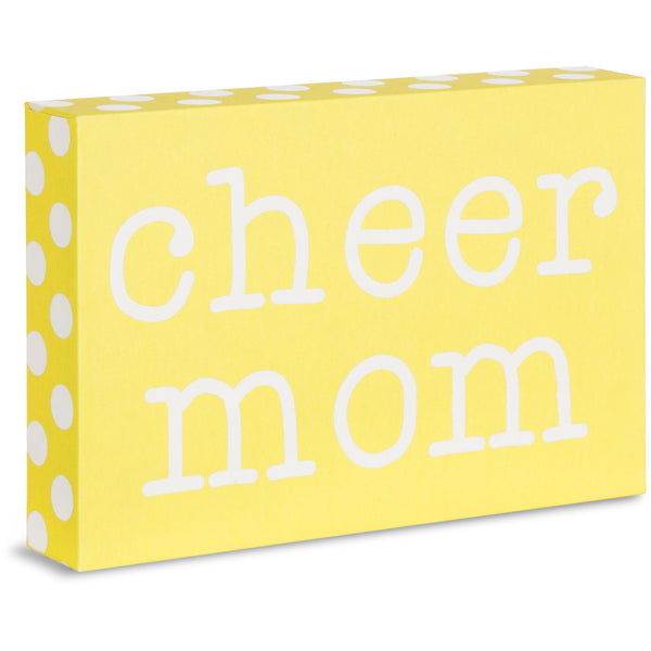 pavilion gift company Cheer Mom 4" x 6" Plaque