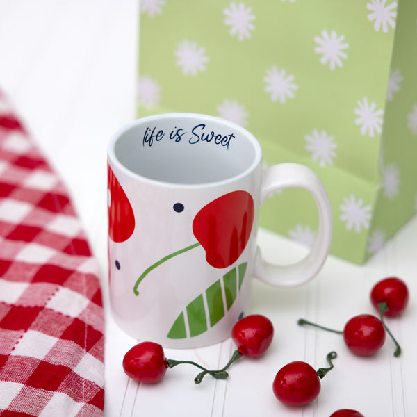 Pavilion Gift Company Cherries 18 Oz Mug