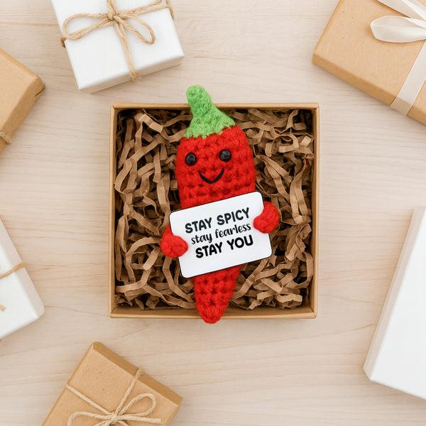 Pavilion Gift Company Chili Pepper Crocheted Mini
