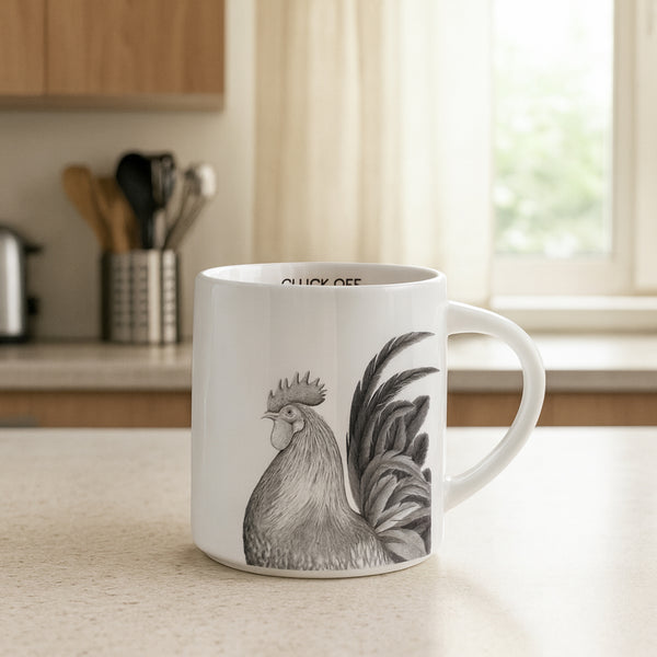 Pavilion Gift Company Cluck Off 17 Oz Mug
