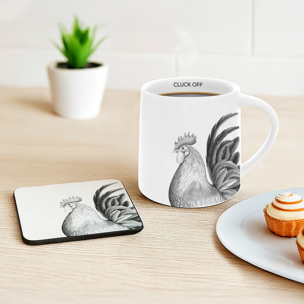 Pavilion Gift Company Cluck Off 17 Oz Mug